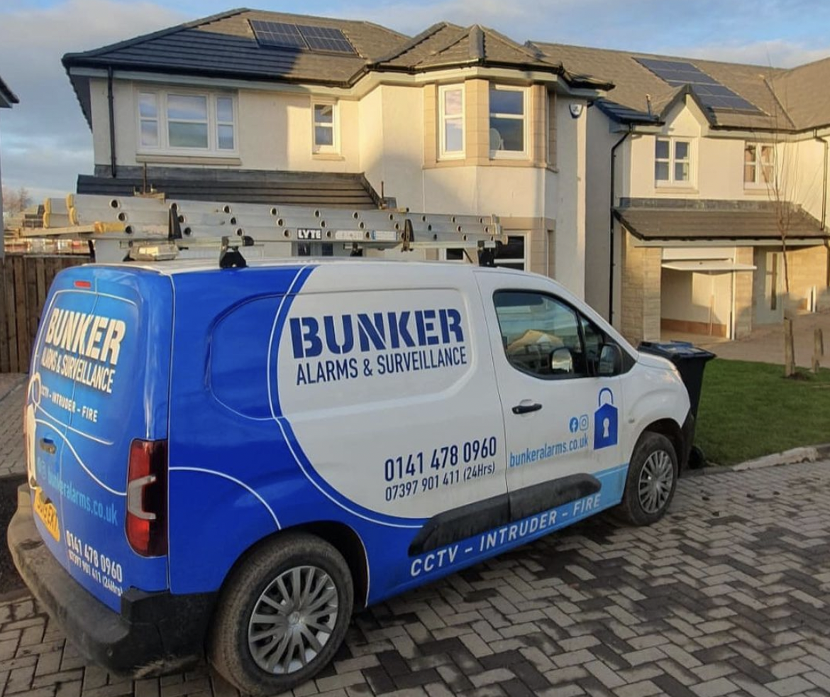 Bunker Alarms van - serving all of Central Scotland
